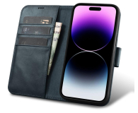 iCarer Wallet Case Oil Wax do iPhone 14 Pro (Anti-RFID) niebieski 6975092686071 - 1201117 - zdjęcie 2